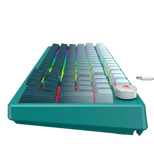 CLAVIER MECANIQUE GAMING HAVIT KB899L 97 KEY RED-SWITCH RGB GRADIENT GREEN